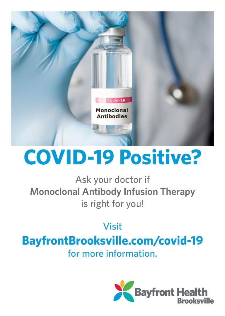 Bayfront Health Brooksville Offers Monoclonal Antibody Infusion Therapy