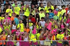 The Nature Coast fans showed out in full neon for the “Neon night matchup” against Springstead. Photo by Joe DiCristofalo 9/8/23