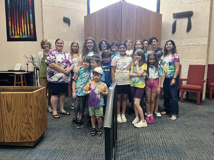 Today's young members of Temple Beth David [Photo courtesy of TBD]