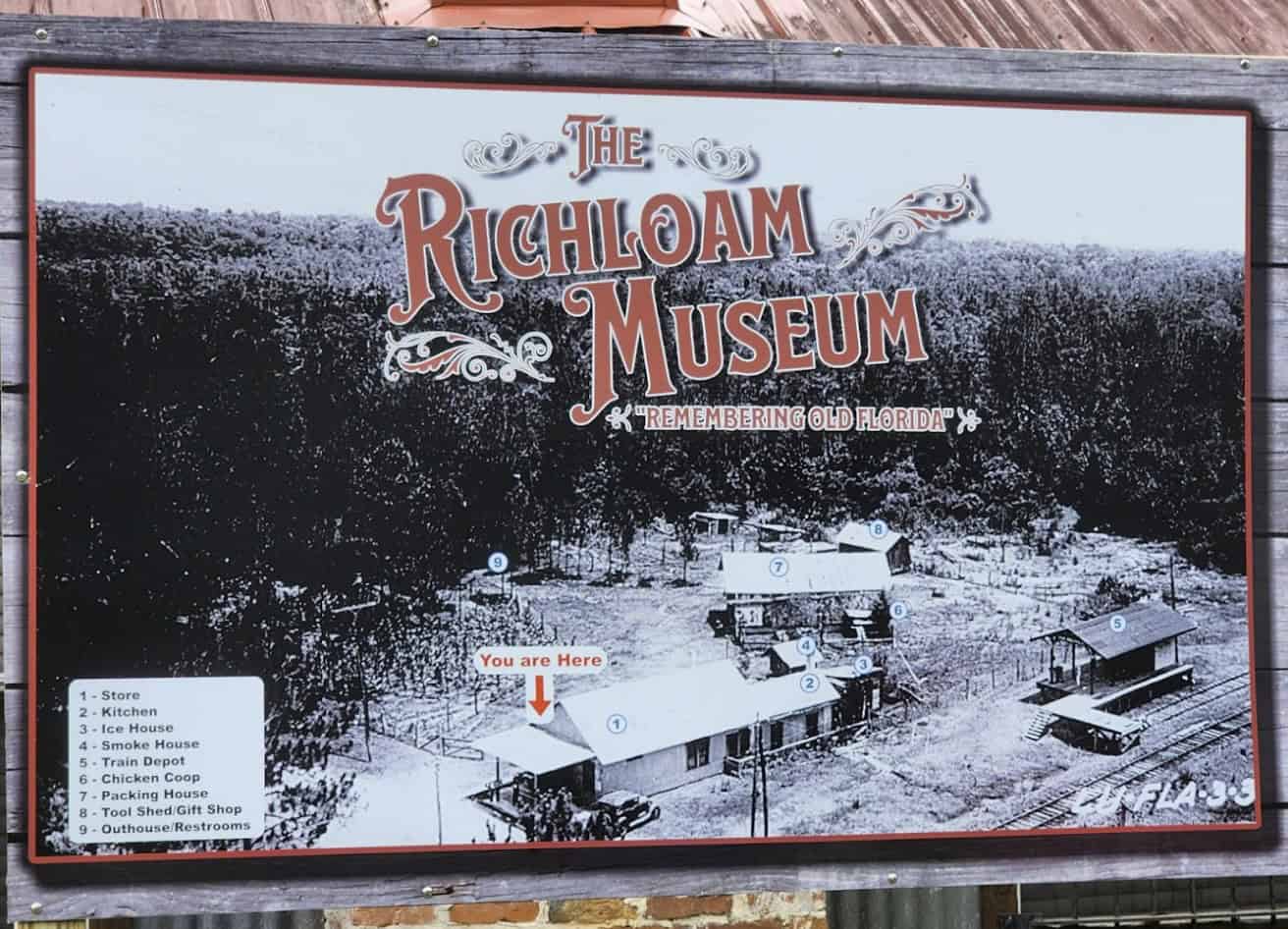 A photograph of the previous layout of the museum's grounds that was taken is being used as a reference for building the Richloam Museum. [Photo by Austyn Szempruch]