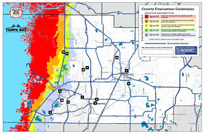 Hernando County Evacuation Map