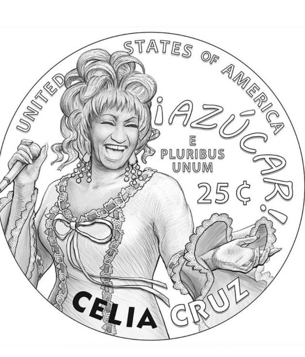 Celia Cruz Quarter [Photo courtesy the US Mint]