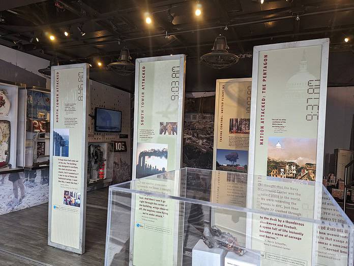 Tunnel to Towers 9/11 Exhibit on the T2T Bus when it came to Tom Varn Park last year. [Photo credit: Rocco Maglio]