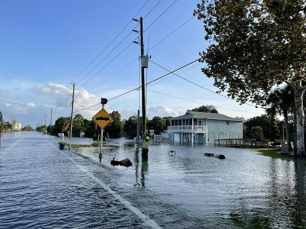 Hernando Beach flooding Sept. 27, 2024. Credit: HCSO