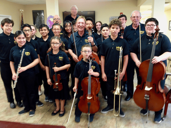 HYO at The Grande Assisted Living Facility – Instructors (Front Row middle) John St. John; (Back Row L-R) Jonathan Widger, Benny DeNiro, Allan Breithaupt [Courtesy photo]