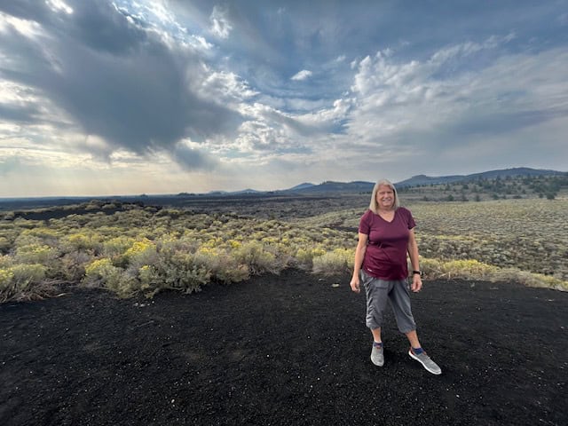 Judy at the Craters of the Moon National Monument and Preserve [Courtesy photo]