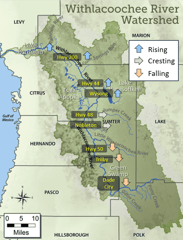 Withlacoochee River Watershed flooding map, 10/21/24
[Credit: SWFWMD]