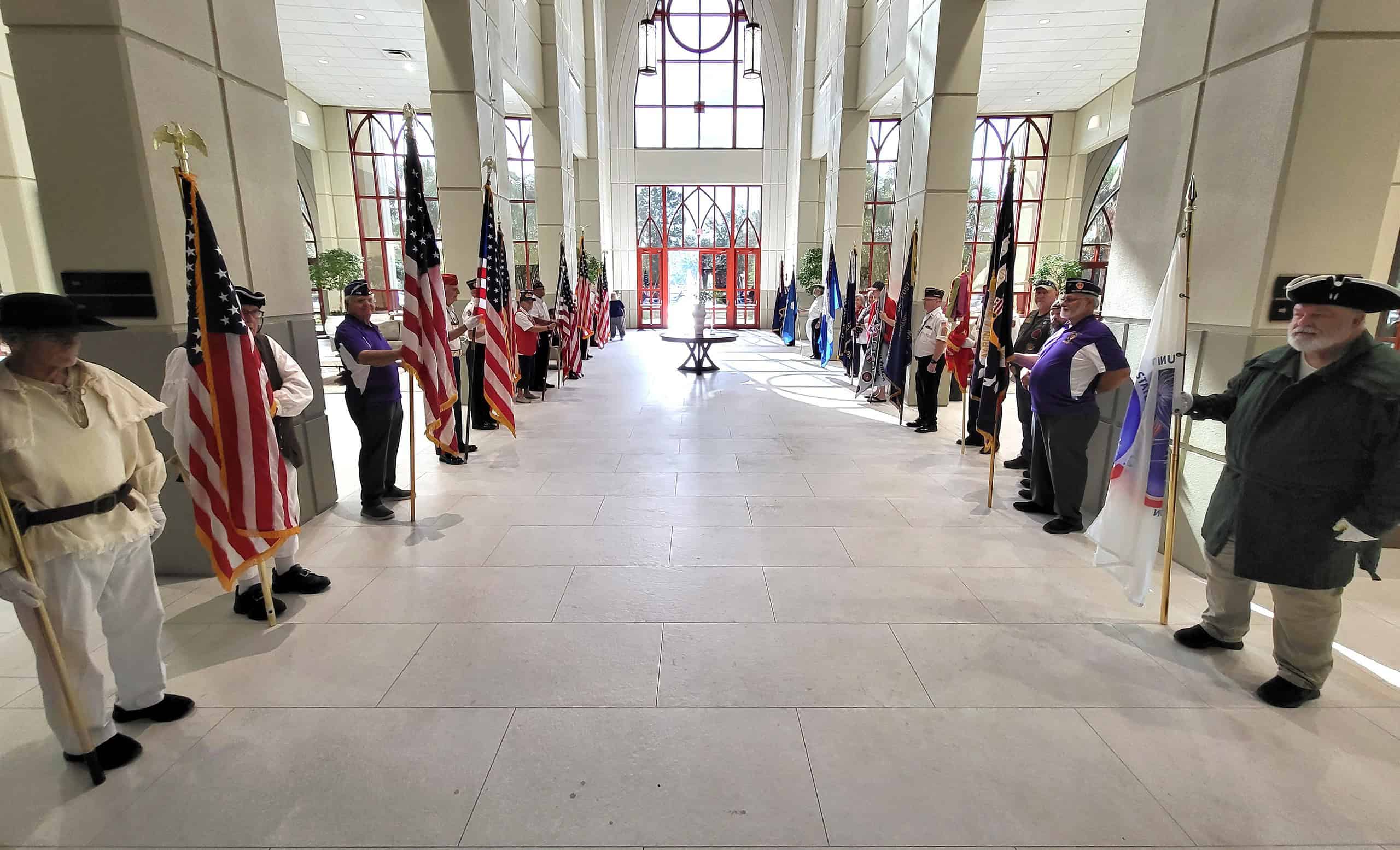 Color Guards at the Massing of the Colors [Courtesy photo]