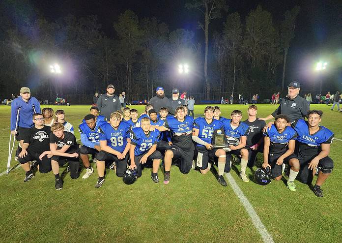 The Hernando Christian Academy Lions were the SSAA 8-Man 3A State Runners-up after falling to the Florida School for the Deaf and Blind Dragons 60-53 on Saturday.