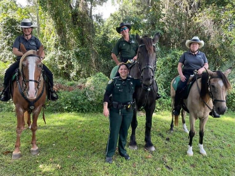 Hernando County Sheriff’s Office Mounted Horse Team. [Photo courtesy of K9 Partners for Patriots]