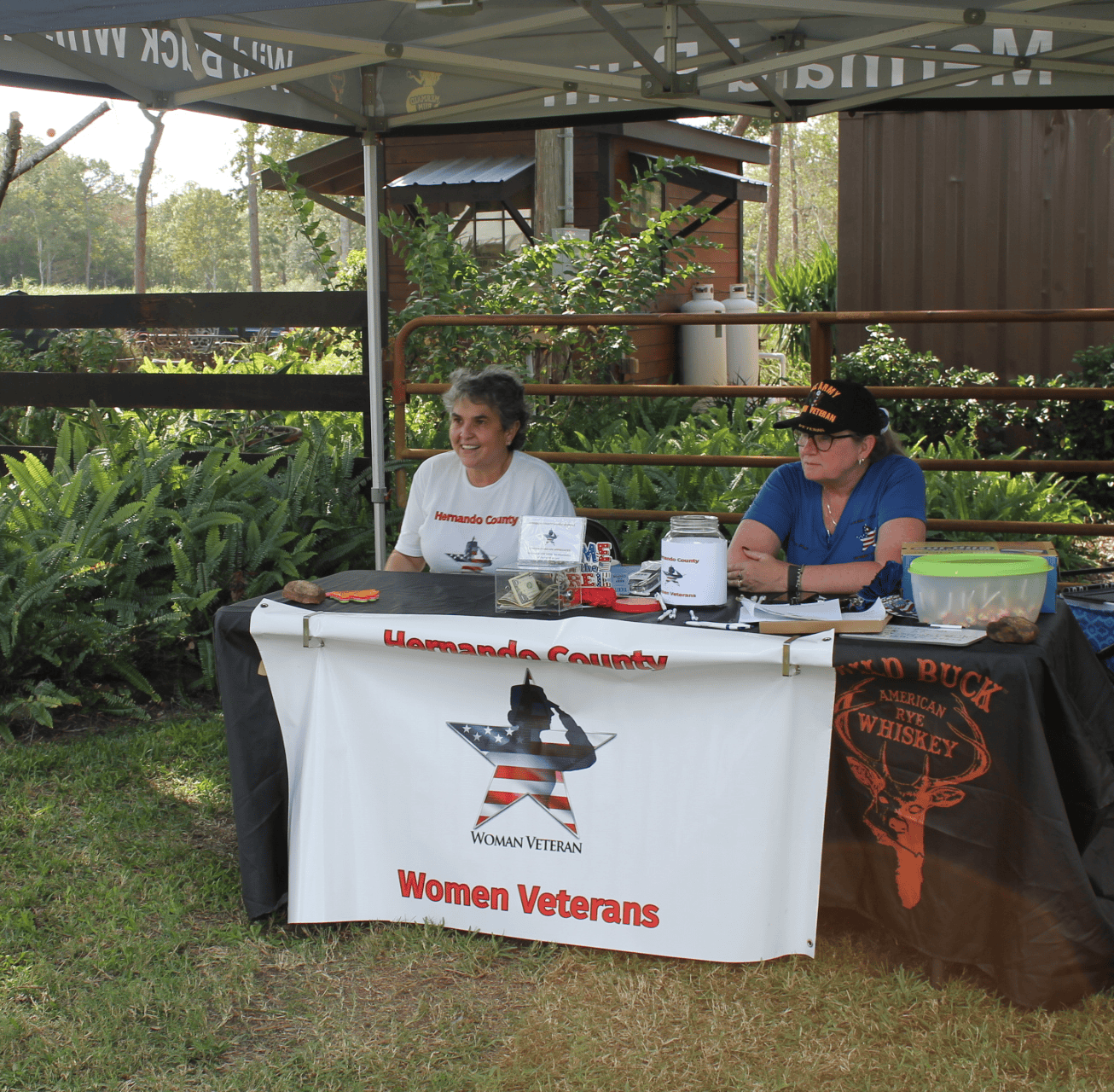 (L-R) Nancy Wray & Susan Pius, members of Hernando County Women Veterans. [Photo courtesy of Hernando County Women Veterans]