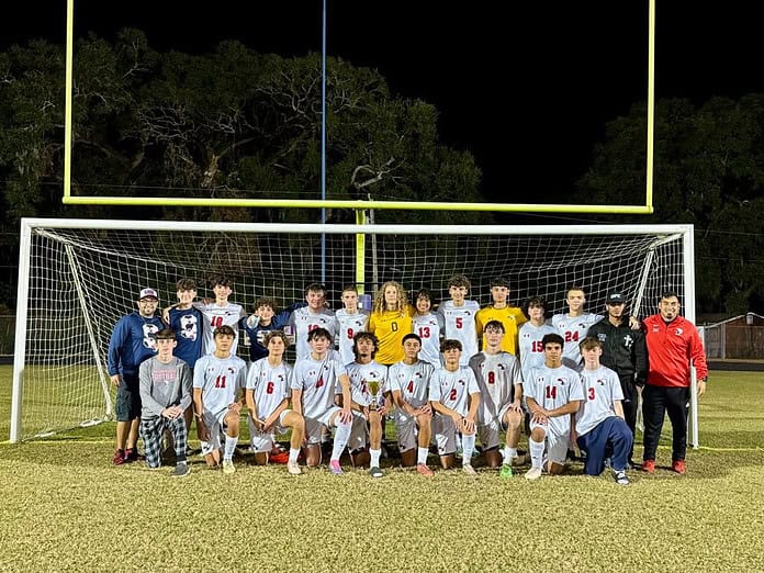 Springstead High School boys soccer team is the GC8 Conference Champion for three years running. [Courtesy photo]