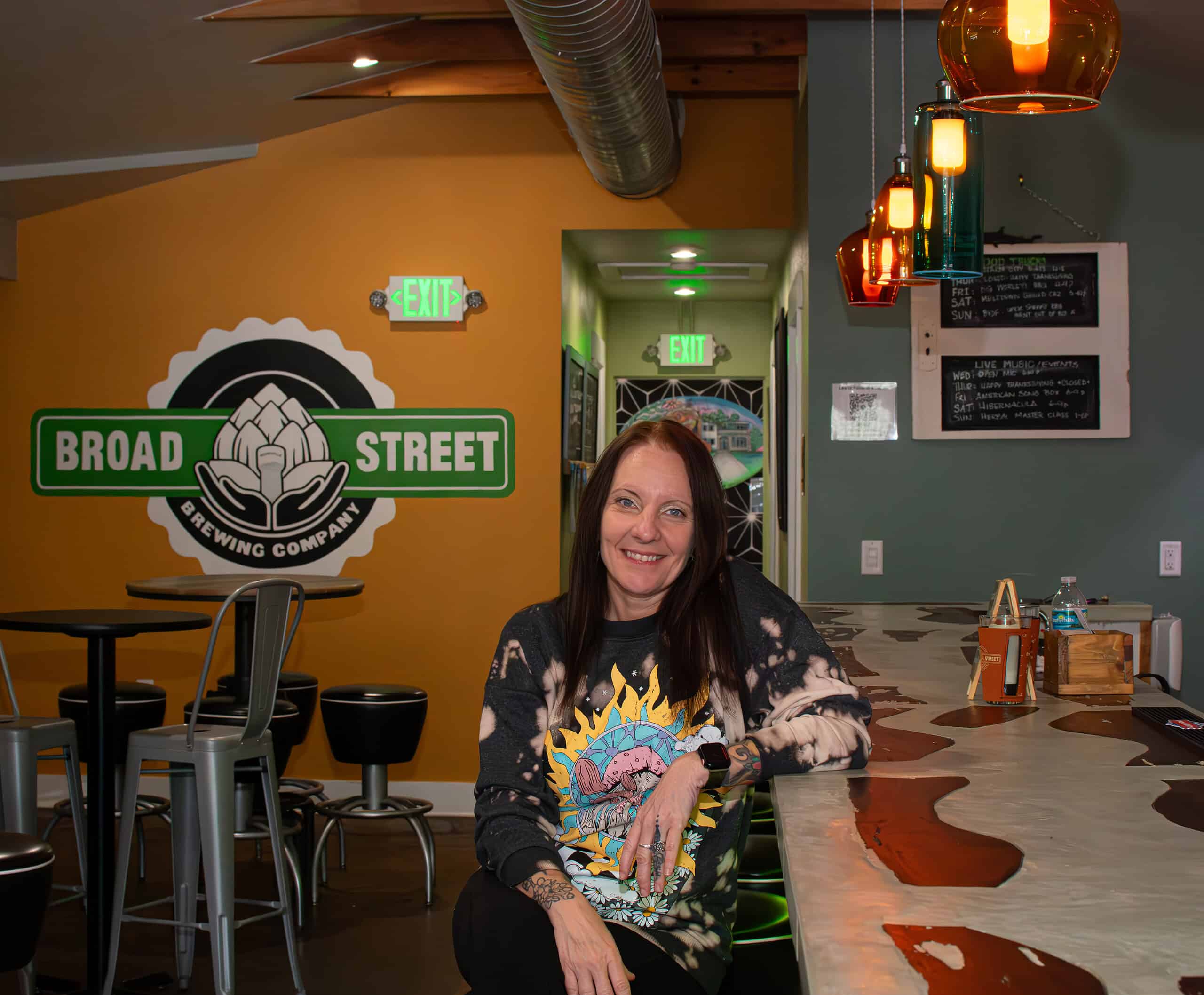 Tanya Myers, co-owner of Broad Street Brewing Company during Small Business Saturday, November 30, 2024. [Credit: Jenifer Truitt]