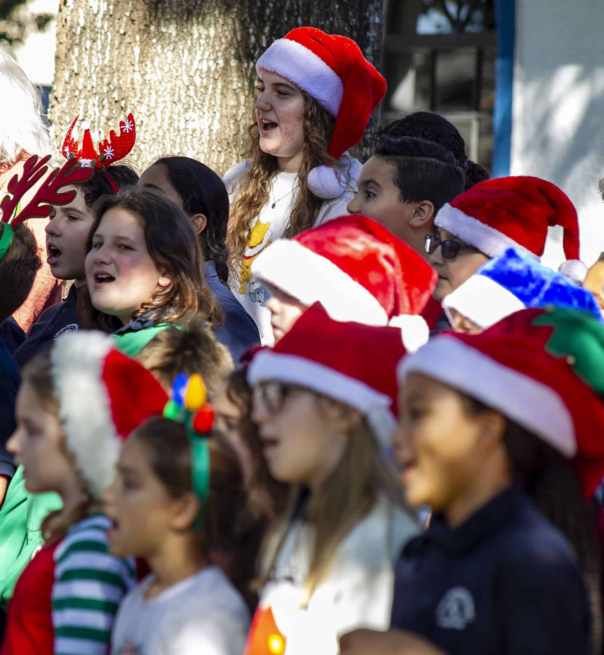 Wider Horizons Students caroling