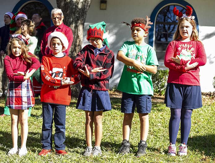 Wider Horizons Students caroling