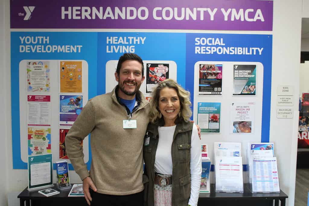 Hernando YMCA Executive Director Kent Reiber and Senior Membership Director Ann-Gayl Ellis aim to help members live better lives. [Photo credit: Austyn Szempruch]