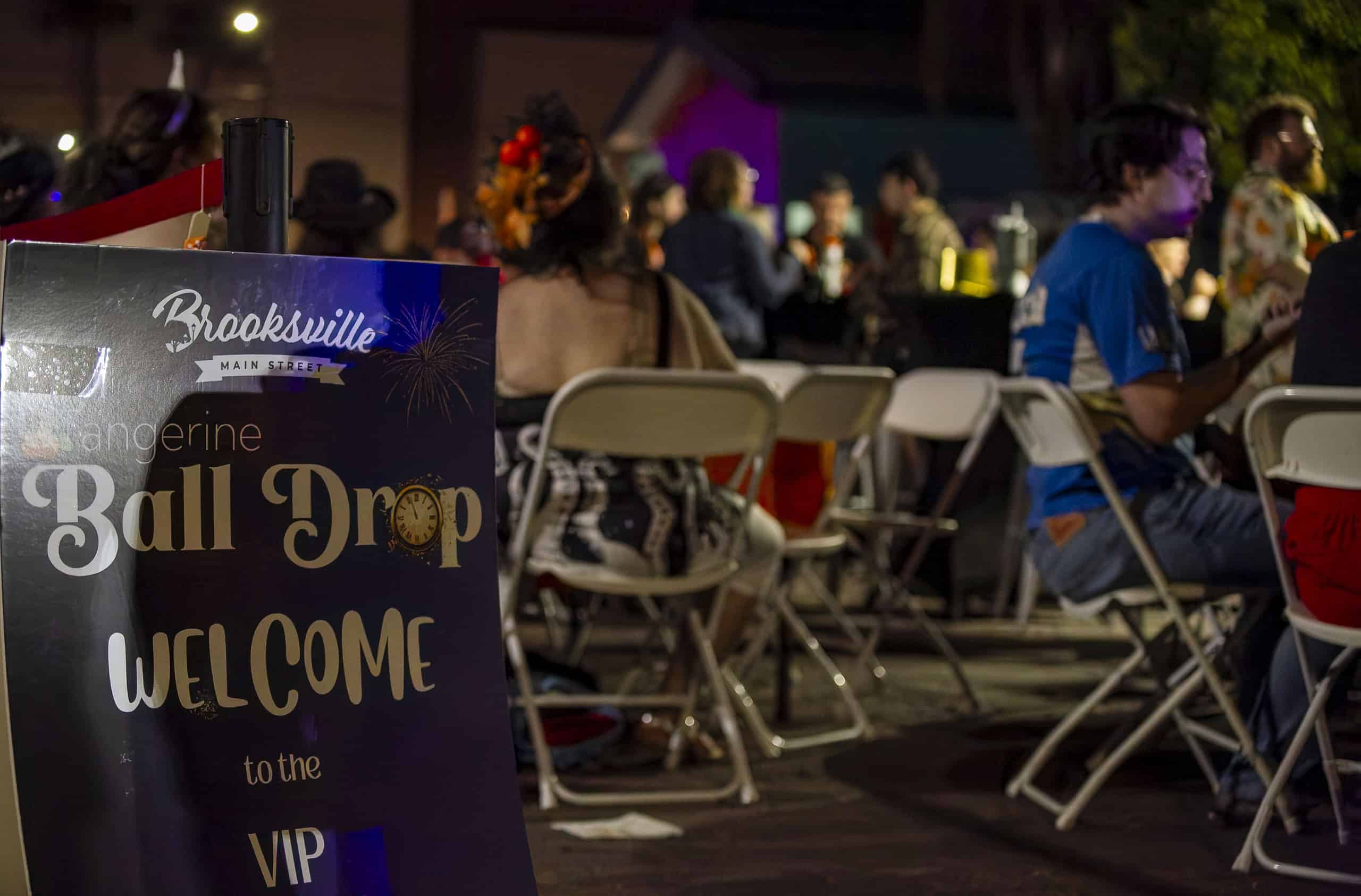 Tangerine Drop VIP area. [Photo credit Hanna Fox Maglio]