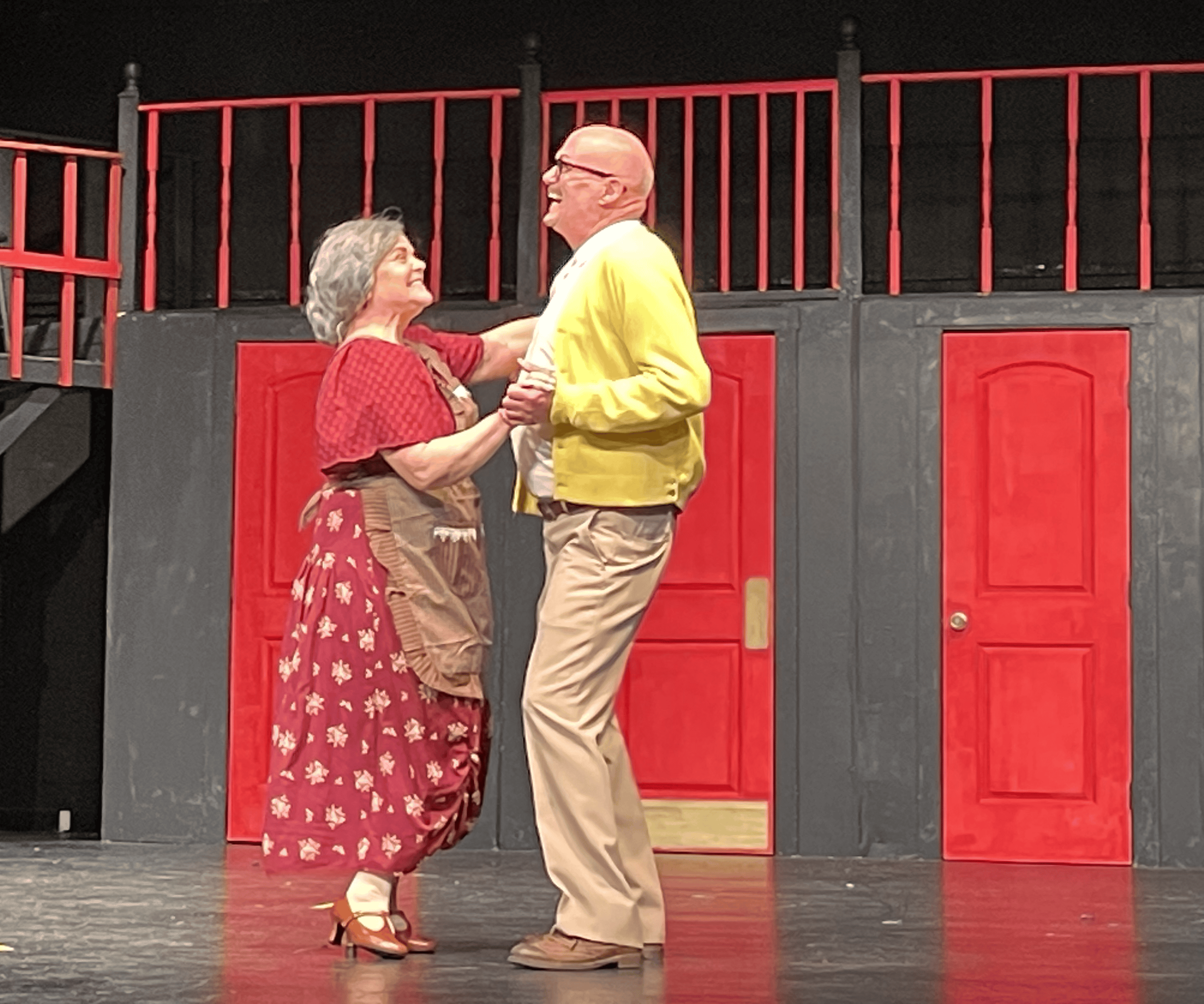 Beccy Porter as Fraulein Schneider & Timmy Spence as Herr Schultz
[Photo by Sarah Nachin]