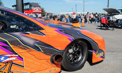 The car show at the Grand Ole Garage at Leadfoot City on December 21, 2024. 
[Photo credit Jennifer Nott]