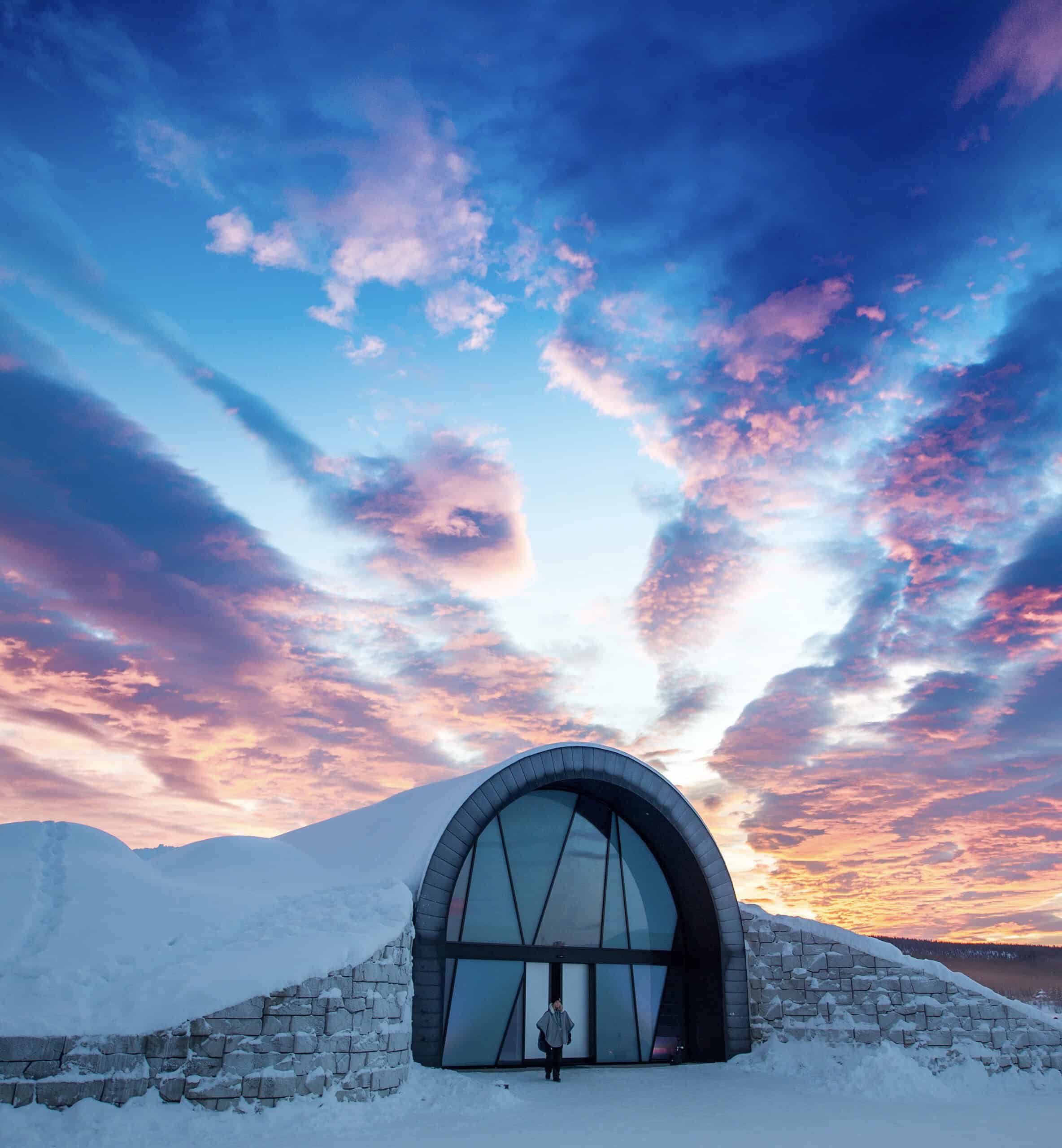 Icehotel was the very first hotel of its kind in the world. Every winter since 1989, the Icehotel is reborn in a new guise with the creativity of hand-picked designers. [Photo courtesy of The Icehotel, Sweden]