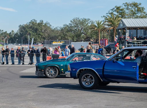 Drivers prepare to compete in drag racing at Leadfoot City on December 21, 2024. [Photo credit Jennifer Nott]