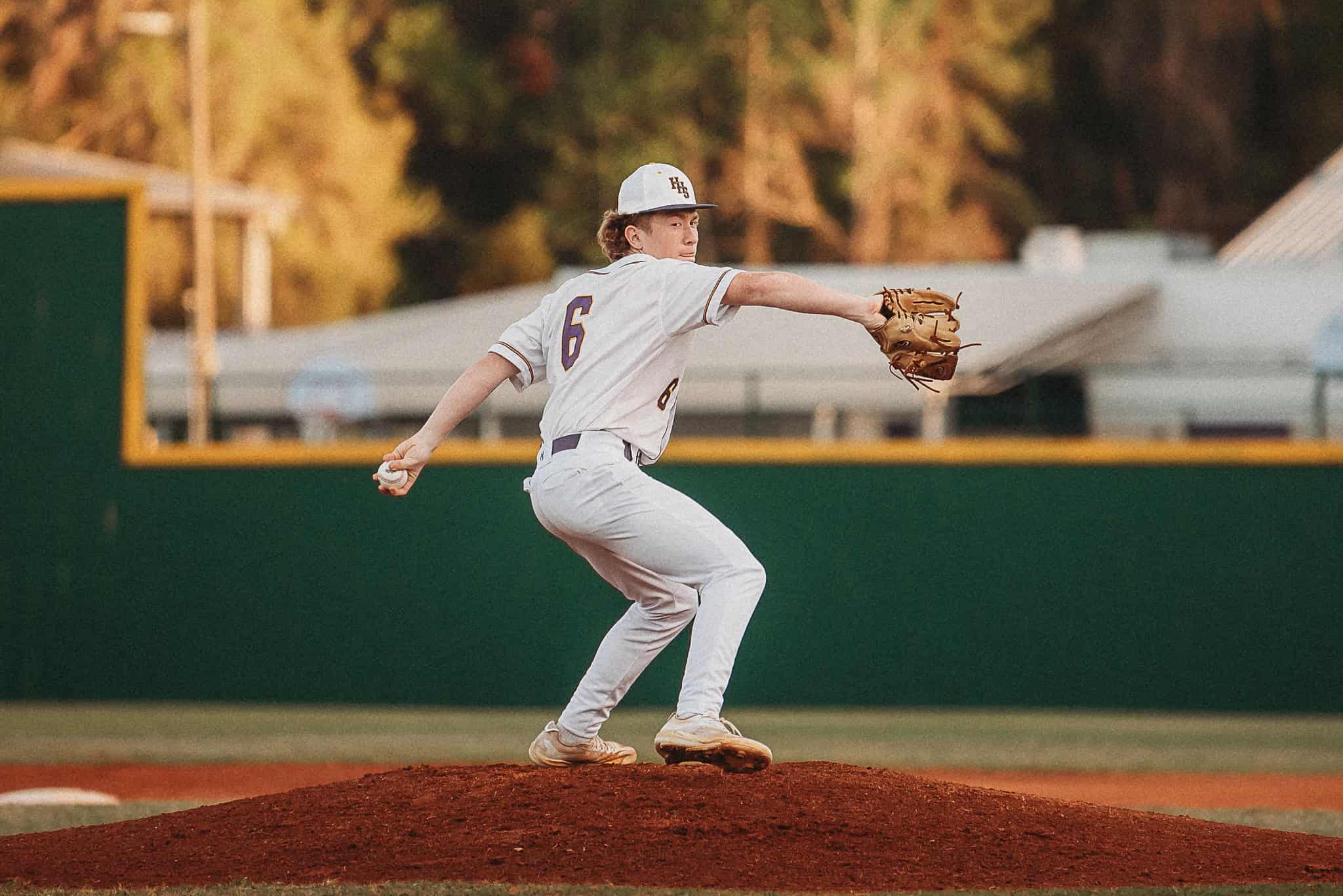 Leopard's Pitcher Cadyn Williams (JR) started on the mound at Friday night's home game vs South Sumter. [Photo by Cynthia Leota]